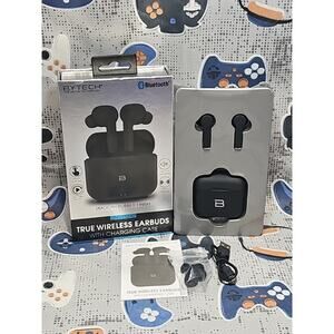 Bytech True Wireless Earbuds with Charging Case - Black *OPEN BOX NEW*